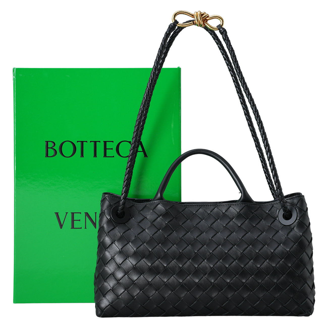 BOTTEGA VENETA(USED)보테가베네타 인트레치아토 안디아모 스몰 E/W